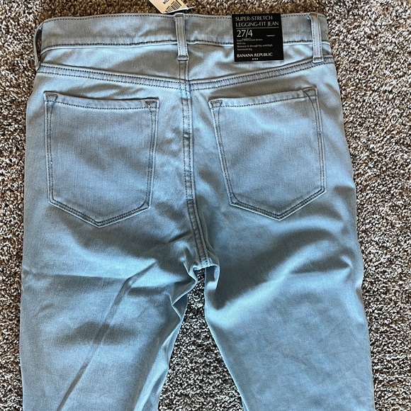 Banana Republic Super Stretch Legging-Fit Skinny Jean Light Blue Brand NWT - Picture 5 of 5